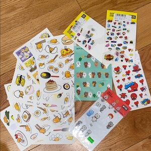 Cute Characters Sticker Set